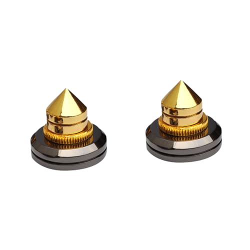 jojofuny 4 Stück Lautsprecherabsorber Lautsprecher Isolations Spike Pads Subwoofer Ständer Für Bodenlautsprecherständer Akustiklautsprecher Filz Möbelpads Subwoofer Kabel Runde von jojofuny