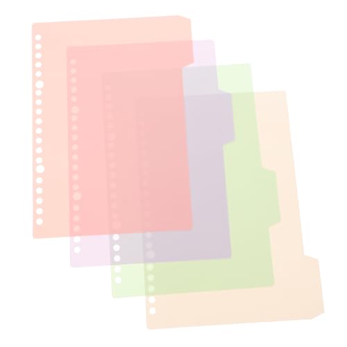 jojofuny 4 Stück Loseblatt Teiler Notizbücher Flexibler Ordner Ordner Mit Mehreren Taschen Ordner Teiler Mit Registerkarten Pastellrosa Ordner Mit Taschen Pastellfarbene Ordner Teiler jojofuny 4 Stück Loseblatt Teiler Notizbücher Flexibler Ordner Ordner Mit Mehreren Taschen Ordner Teiler Mit Registerkarten Pastellrosa Ordner Mit Taschen Pastellfarbene Ordner Teiler von jojofuny