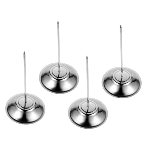 jojofuny 4 Stück Menü-inserter Memohalter Mit Gerader Stange Zettelhalter Aus Papier Empfangsspitze Beleghalterspitze Inhaber Von Restaurants Quittung Ticketspitze Silver Rostfreier Stahl von jojofuny