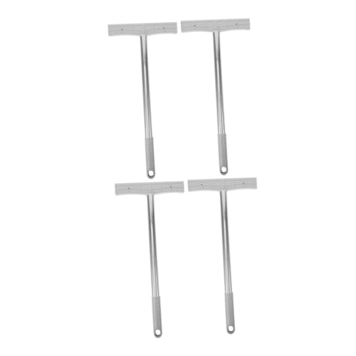 jojofuny 4 Stück Schilderständer Parade-schild-rutenhalter Handlicher Willkommensschildhalter Schilderhalter Multifunktions-schilderstange Zeigerstange Anzeigen Silver Rostfreier Stahl von jojofuny
