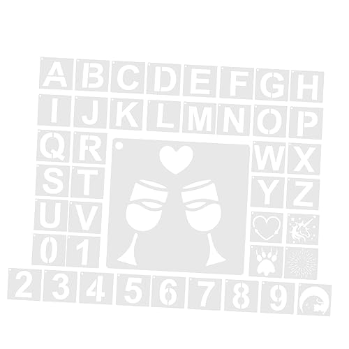 jojofuny 42Stücke Teiliges Schablonenset zum Wiederverwendbare und Schablonen Hochwertigem für DIY Projekte und Holzmalerei jojofuny 42Stücke Teiliges Schablonenset zum Wiederverwendbare und Schablonen Hochwertigem für DIY Projekte und Holzmalerei von jojofuny