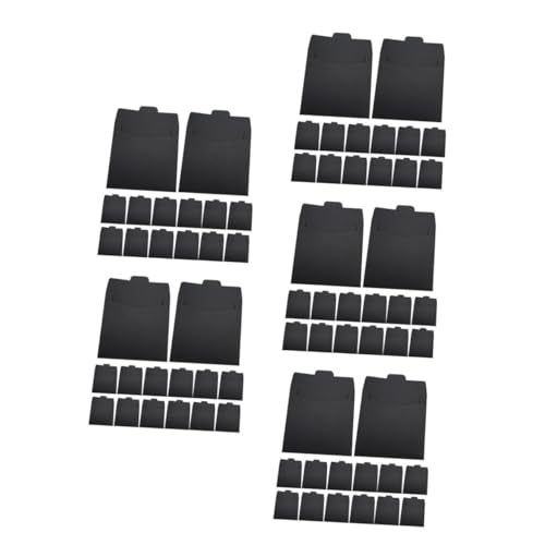 jojofuny 5 Sätze Kartenumschläge Cd Aufbewahrung Cd Umschläge Cd Kartenbeutel Cd Datei Umschläge Cd-verpackungshüllen Ärmel Cd-papierhüllen Dvd-aufbewahrungshüllen Black 50 Stück * 5 von jojofuny