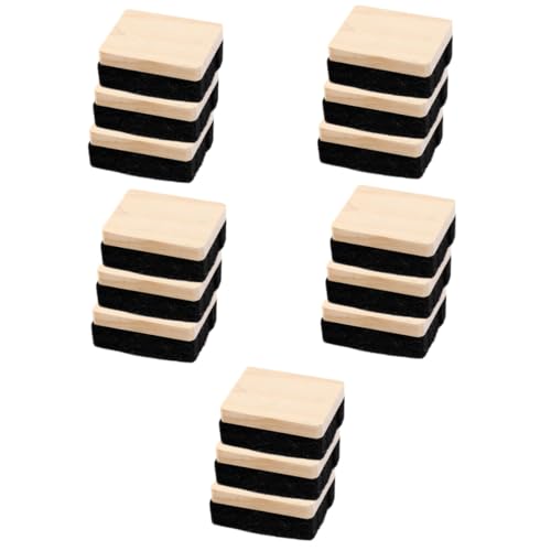 jojofuny 5 Sätze Radiergummi Schwarz Klassenzimmer Kreidebretter Staubfreier Kreideradierer Dünn Kompakt Mini Groß Whiteboard-staubwedel Tafelradierer Eraser Weiße Board Hölzern 3 Stück * 5 von jojofuny