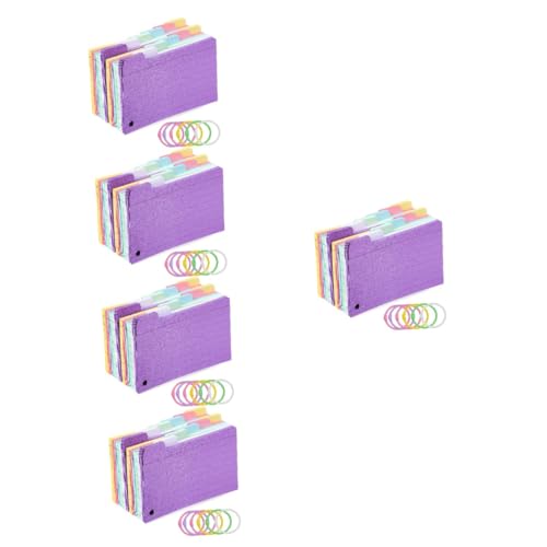 jojofuny 5 Sätze Spiralnotizblock Mit Löchern Ordner Spiralnotizblock Gelochte Karteikarten Linierte Notizkarten Regelkarteikarten Lernnotizkarten Mit Ringen 300 Blätter * 5 von jojofuny