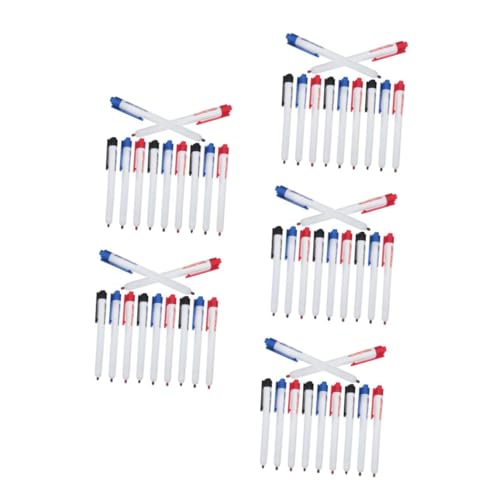 jojofuny 5 Sätze Whiteboard -marker Textmarker Trockener Tafelwischer Löschbare Markierungen Trockener Löschstift Block Marker Löschen Dünn Wischen Tafel Löschen Planke Plastik 12 Stück * 5 von jojofuny
