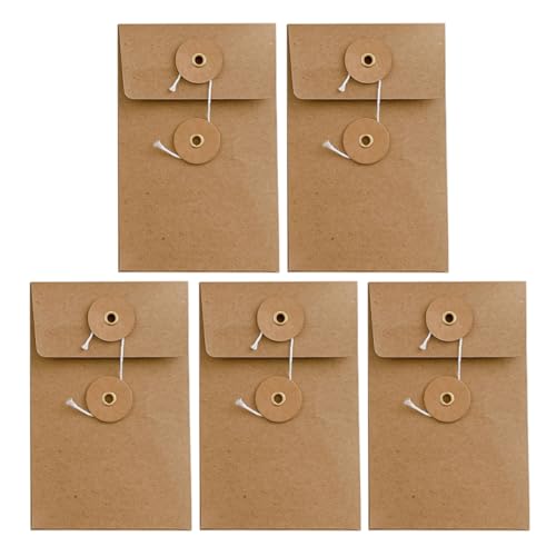 jojofuny 5 Stück Datenaufbewahrungstasche Vintage Hochzeitsumschläge Vintage Umschlagtaschen Münzumschläge Kraftumschläge Für Hochzeiten Kleine Umschläge Für Briefmarken von jojofuny