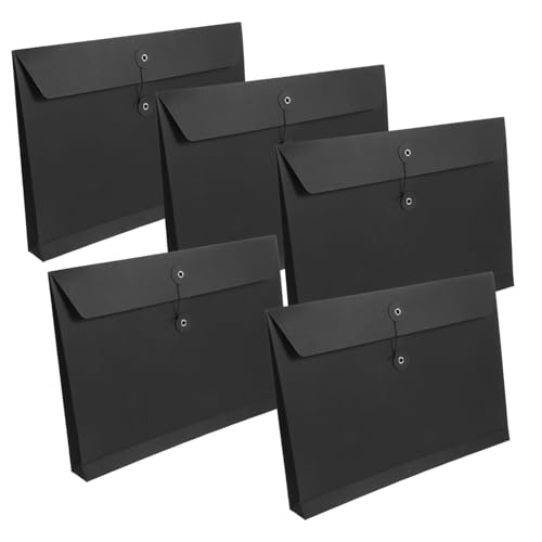 jojofuny 5 Stück Tüte aus Kraftpapier Unterlagen Organisatoren Schule storage boxes aufbwahrungs-box file organizer papiersackerl ordnee praktischer Aktenhalter tragbare Aktentaschen Black jojofuny 5 Stück Tüte aus Kraftpapier Unterlagen Organisatoren Schule storage boxes aufbwahrungs-box file organizer papiersackerl ordnee praktischer Aktenhalter tragbare Aktentaschen Black von jojofuny