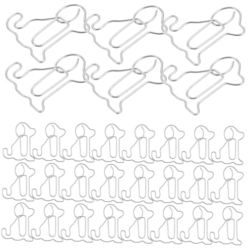 jojofuny 50 Stück Bücherregal Mit Sitzendem Hund Clips Briefpapier Kleine Büroklammern Süße Büroklammern Lesezeichenklammern Aus Papier Büroklammer-memo Schicke Büroklammern Metall Silber jojofuny 50 Stück Bücherregal Mit Sitzendem Hund Clips Briefpapier Kleine Büroklammern Süße Büroklammern Lesezeichenklammern Aus Papier Büroklammer-memo Schicke Büroklammern Metall Silber von jojofuny