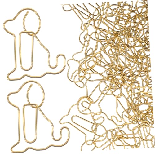 jojofuny 50 Stück Bücherregal mit sitzendem Hund Büroklammern für Dokumente Dokumentpapierclips Büroklammer-Memo Büro Büroklammern Binder Büroklammern süße Büroklammern Metall Golden jojofuny 50 Stück Bücherregal mit sitzendem Hund Büroklammern für Dokumente Dokumentpapierclips Büroklammer-Memo Büro Büroklammern Binder Büroklammern süße Büroklammern Metall Golden von jojofuny