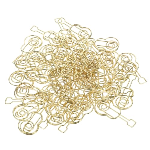 jojofuny 50 Stück Dokumentpapierclips Violine-Büroklammer Büroklammern bunt Mini-Geigenklammern Jumbo Büroklammern markieren Einladungspapier Büroklammern Metall Golden jojofuny 50 Stück Dokumentpapierclips Violine-Büroklammer Büroklammern bunt Mini-Geigenklammern Jumbo Büroklammern markieren Einladungspapier Büroklammern Metall Golden von jojofuny