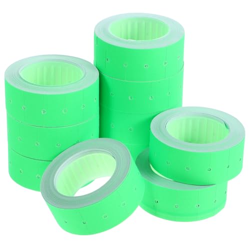 jojofuny 5000 Stück Preisschildpapier Kostenaufkleber Verkaufskostenschilder Kosten Papier Etikettenetikett Aus Papier Für Kostenschildpapier Papier Light Green von jojofuny