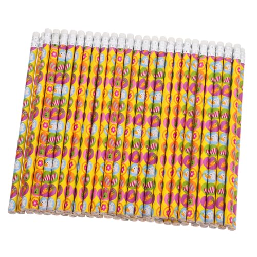 jojofuny 50pcs Spring Animal Stifte Kinder Holzstifte Lustige Bleistift Mit Radiergummis -topper Süße Stifte Für Ostertagdekorationen Und Schulbedarf von jojofuny