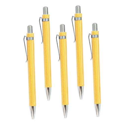 jojofuny 5Stücke Kugelschreiber Einziehbare Schreibstifte Für Haushalt Exquisites Design Für Schule Und Büro Für Familie Und Freunde von jojofuny