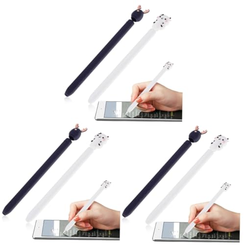 jojofuny 6 STK Apfel Penci Stift Stylus Pen Case Schutzhülle Aus Silikon Ipencil 2nd Generation Cover Stylus-hülle Kieselgel Super Süße Berührungsempfindlicher Bildschirm Zweite Generation von jojofuny