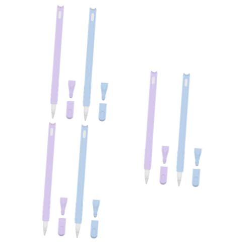 jojofuny 6 STK applepencil2 Federmäppchen silikondeckel Set Silikonhülle Stift Federmäppchen mit Schweinemuster Etui kompatibel für Pencil Karikatur Zubehör zweite Generation von jojofuny