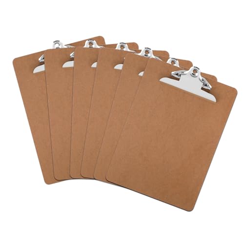 jojofuny 6 Stück Aktenhalter Klemmbrett Dokumenten Organizer Schwarzes Klemmbrett Büro Klemmbrett Briefpapier Klemmbretter Dokumenten Organizer Tragbar Faltbar Dichtebrett von jojofuny