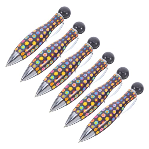 jojofuny 6 Stück Kleinspenstballstift Wasserfester Stift Bowling-stifte Farbige Stifte Für Metallstift Lustiger Stift Lustige Stifte Für Frosch Stifte Reisestift Plastik Black von jojofuny