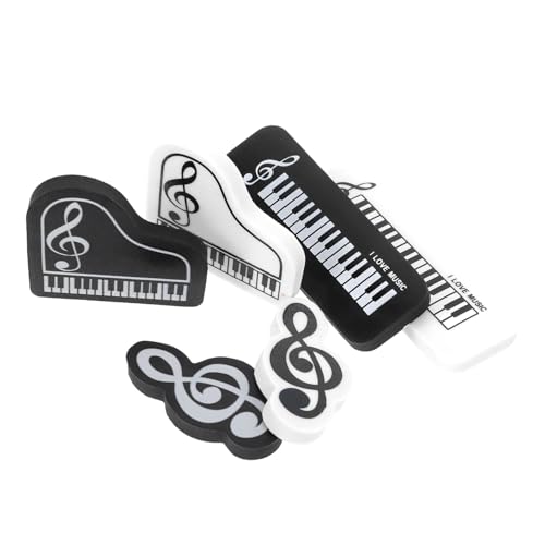 jojofuny 6 Stück Notiz-Radierer Zurück in die Schulmaterial Radiergummi zum Zeichnen Ästhetisches Schulmaterial Kawaii Eraser Studentenpreise knetbarer Radiergummi Plastikgummi tpr von jojofuny