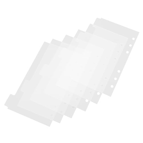 jojofuny 6pcs A6 Transparentes Acryl -notizblock -deckungsabdeck von jojofuny