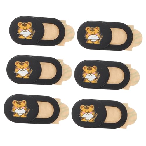 jojofuny 6st Jahr des Tigers Schutzhülle Kappen Griff -schieberegler Mikrofon -objektivabdeckungen Netz Aufkleber Für Hülle Kratzen Einziehbar Abs Neues Material von jojofuny