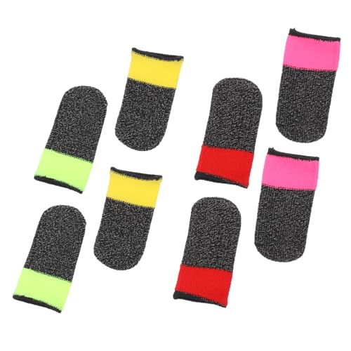 jojofuny 8 Paar Game Finger Cot Handy Handys Game Finger Cover Anti-Rutsch Finger Sleeve Game Finger Controller Handschuh Schweißresistenter Fingerschutz Vielseitiger Fingerschutz von jojofuny