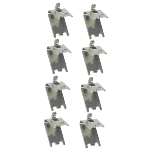 jojofuny 8 Stk Regalschnalle Kühlschrank-clips Regalclips Regal Aus Edelstahl Regale Aus Edelstahl Halteclip Aus Metall Regal Gefrierschrank Tragrahmen Laminieren Ersetzen Metallclip von jojofuny