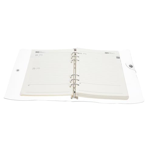 jojofuny A5 Loseblattbuch Notizbuch Tagesplaner Tagesplaner To Do Planer Monatsagenda Planer Mit Zeitblöcken Zeitpläne Agenda Terminplaner Notizblock Edelstahl Transparent von jojofuny