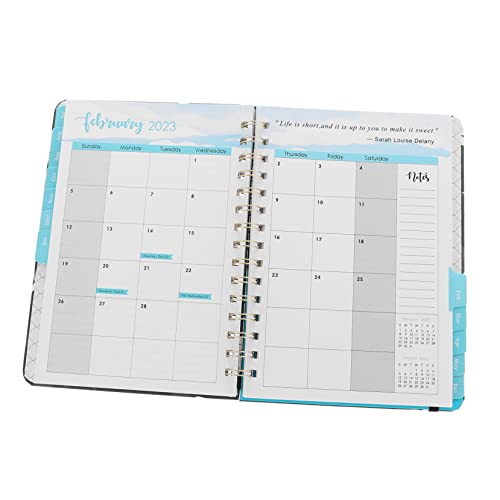jojofuny Agendabuch 2023 Schule tägliche Unterlage Klassenzimmer Kalenderplaner Wochenplaner undatiert schülerkalender Tagesplaner 2022–2023 a5 wochenplaner Planer 2022-2023 Papier Grün von jojofuny