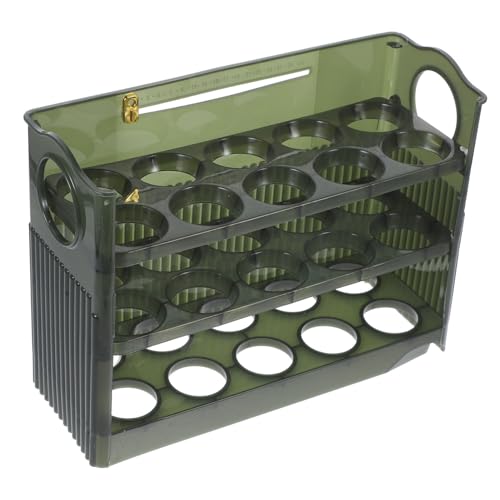 jojofuny Aufbewahrungsbox für Eier Eier-Organizer-Ständer Eierhalter für den Kühlschrank Kühlschrank-Eierregal Kühlschrank Eierhalter Eierschale Eierkarton Veranstalter pp Wiederverwendbar von jojofuny