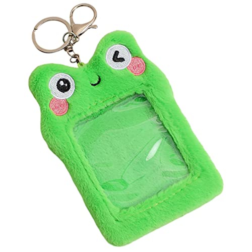 jojofuny Cartoon Frosch Kartenset Schutzhüllen Abdeckung Ausweishalter Für Karten Form Schlüssel Kleine Halter Kartenhülle Niedlicher Cartoon Kartenhalter Sichtbarer Kartenhalter von jojofuny
