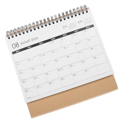 jojofuny Dekorativer Tischkalender Praktischer Stehkalender Für Büro Und Zuhause Design Mit Dicker Papierstruktur Für Tägliche Planung Und Organisation von jojofuny