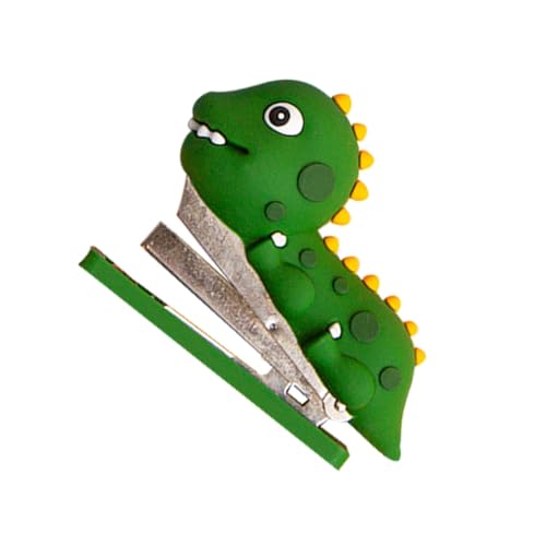 jojofuny Dinosaurier Silikon Heftgerät Kreativer Hefter für Büro und Schule Süßes Design Langlebig aus Silikon und Perfektes Zubehör für Heften von Dokumenten von jojofuny