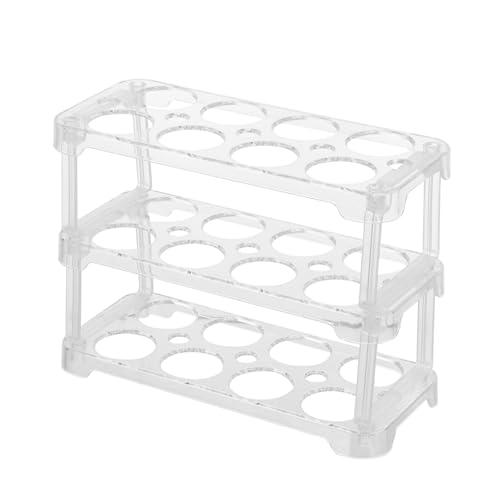 jojofuny Eiergitter durchsichtiger Plastikbehälter Behälter mit Deckel Kühlschrank Eierhalter egg holder for refrigerator Eigentümer Kühlschrank Eierablage Aufbewahrungsbox für Eier Füllung von jojofuny