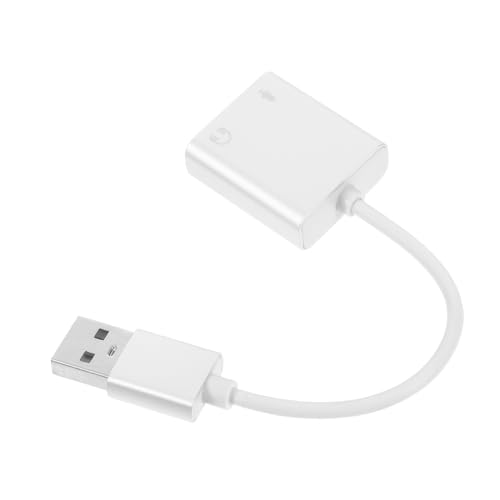 jojofuny Externer Soundkartenkonverter PC -mikrofon -Adapter Mit Hoher Kompatibilität Kopfhörer -Audio -Splitter Für Kopfhörer USB -audioadapter von jojofuny