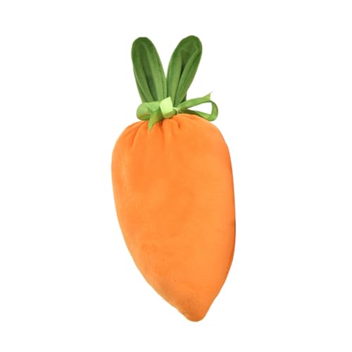jojofuny Karottenbündeltasche Karotten Beutel Karottenform Beutel Karotten Form Beutel Karotten Geschenkbeutel Karotten Zugbeutel Tasche für Ostergeschenke Samtstoff Orange von jojofuny