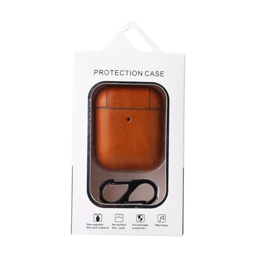 jojofuny Kopfhörer Ohr Drahtlos Für Tipps Gehörschutzstöpsel Headset Zubehör Pu-Leder Light Brown von jojofuny