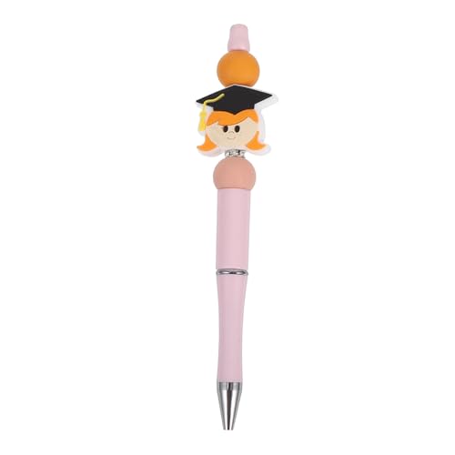 jojofuny Kugelschreiber Mit Perlen Ausgefallener Stift Für Männer Abschlussfeier Kappe Für Studenten Stifte Für Männer Modischer Tintenstift Lustige Arbeitsstifte von jojofuny
