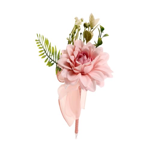 jojofuny Kugelschreiber zum Muttertag Party LED Dekorativ erste süß artificial flower jahrestag the present gefälschter Blumenstift Kugelschreiber mit künstlichem Blumenstrauß Seidentuch Rosa von jojofuny
