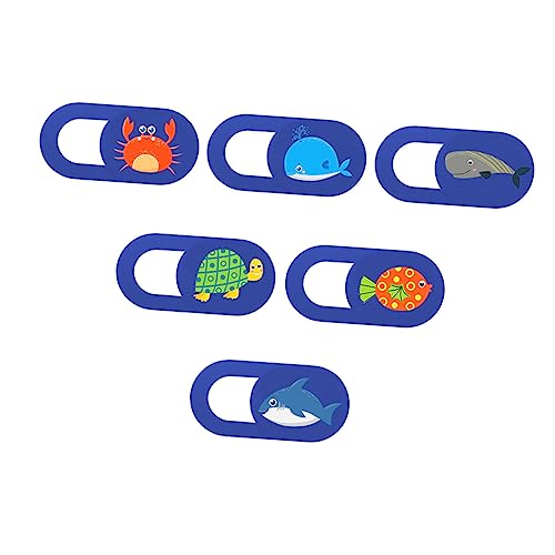 jojofuny Laptop-Webcam-abdeckungsset 6-teilig Meerestiermuster Selbstklebender Webcam-Blocker Sichtschutz Abs-Material Folie Für Wasser Und jojofuny Laptop-Webcam-abdeckungsset 6-teilig Meerestiermuster Selbstklebender Webcam-Blocker Sichtschutz Abs-Material Folie Für Wasser Und von jojofuny