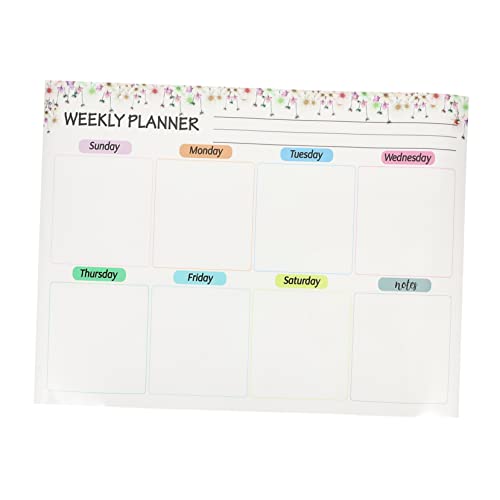 jojofuny Magnetisches Whiteboard Magnetischer Notizblock Für Den Kühlschrank Wochenplaner Kühlschrank Magnetischer Wochenkalender Für Den Kühlschrank Magnetischer Kühlschrankkalender von jojofuny