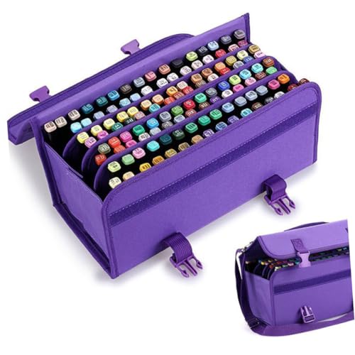 jojofuny Markierungsbeutel Markierungsspeicherfall Aufbewahrungsbox Für Stifte Aufbewahrungstasche Mit Reißverschluss Aufbewahrungsbehälter Violett von jojofuny