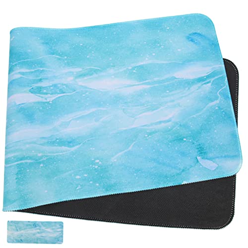 jojofuny Marmor Mauspad Riesig Blau Schreibtisch Zubehör Büro Ergonomische Matten Pads Wirbel Gaming Große Marmor Schreibtischunterlage Schreibtischunterlage Für Tastatur Und von jojofuny
