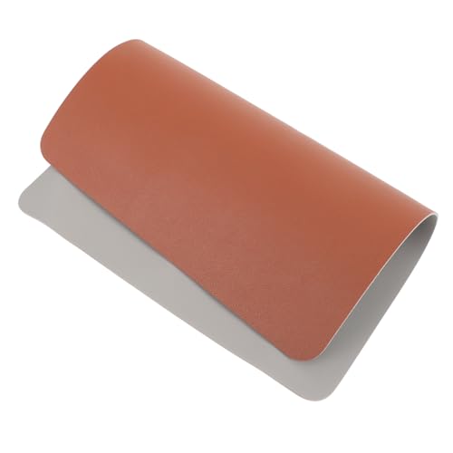 jojofuny Mauspad Schreibtisch-Schreibunterlage Schreibtischunterlage Computer Desk Pad Mauskissen für Schreibtisch kleines -Pad Desktop-Pad Tastatur-Pad Leder Hellbraun von jojofuny
