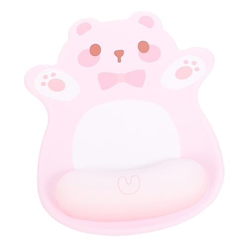 jojofuny Mauspad Süßer Mausform Mit Handgelenksunterstützung Ergonomisches Desktop Mauspad Für Gaming Und Büro rutschfest Und Tragbar Für Bequemes Arbeiten Für Laptop Und PC von jojofuny