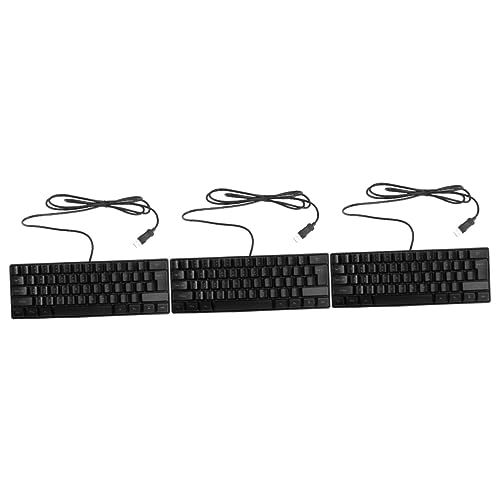 jojofuny Mechanische Tastaturen 3 Stück 61 Tasten Tastatur Aus Abs Büro USB Computertastaturen von jojofuny