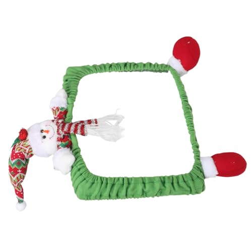 jojofuny Monitor-umrandung mit Schneemann- Weihnachtliche Computer-bildschirmdekoration Schutzhülle für LCD-bildschirme von jojofuny
