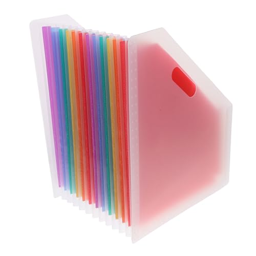 jojofuny Ordner Organpaket Akkordeon Schreibtisch Tragbar Büro Desktop-datei-organizer Aktentasche Zur Aufbewahrung Farbig Lagerung Office-datei-organizer Faltbar Veranstalter Pp Weiß von jojofuny