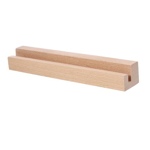 jojofuny Papier steht zur Präsentation Schreibtischkalenderstand Clip Klappkalender für den Schreibtisch Planke kartenhalter hochzeitsdekoration Holztischnummer Holzständer zum Ausstellen von jojofuny