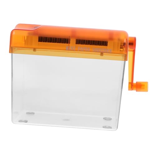jojofuny Papierschredder für Büro Mini-Aktenvernichter Shredder für den Heimgebrauch Aktenvernichter fürs Homeoffice Handheld Shredder Home Paper Shredder Mini- Abs Orange von jojofuny