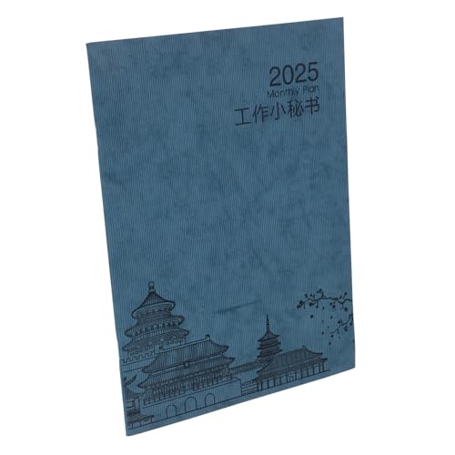 jojofuny Planer monatlich Agenda kalender zeitmanagement Notizblock Monatsplaner Planer Zeitschrift Tagebuchplaner Monatplaner notizbuch Planer-Organizer Planer akademisch Pu Blue von jojofuny